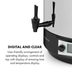 KonfiStar 60 Digital Einkocher Getränkespender 2500W 60L 100°C 180min -Einrichtungsgeschäft 10034241 yy 0006 logo Digital Food Preserver 60L