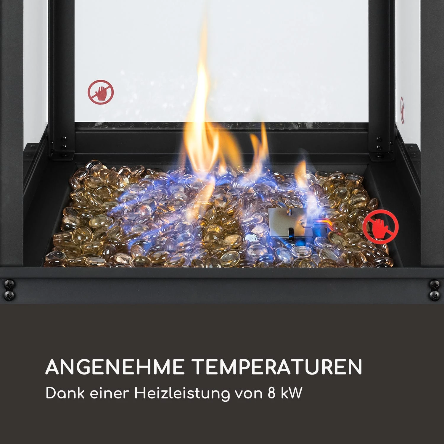 Flagranti Gasheizstrahler 8kW Gasflasche Bis 11kg Edelstahl Schwarz 5 Flagranti Gasheizstrahler 8kW Gasflasche Bis 11kg Edelstahl Schwarz – Bild 3