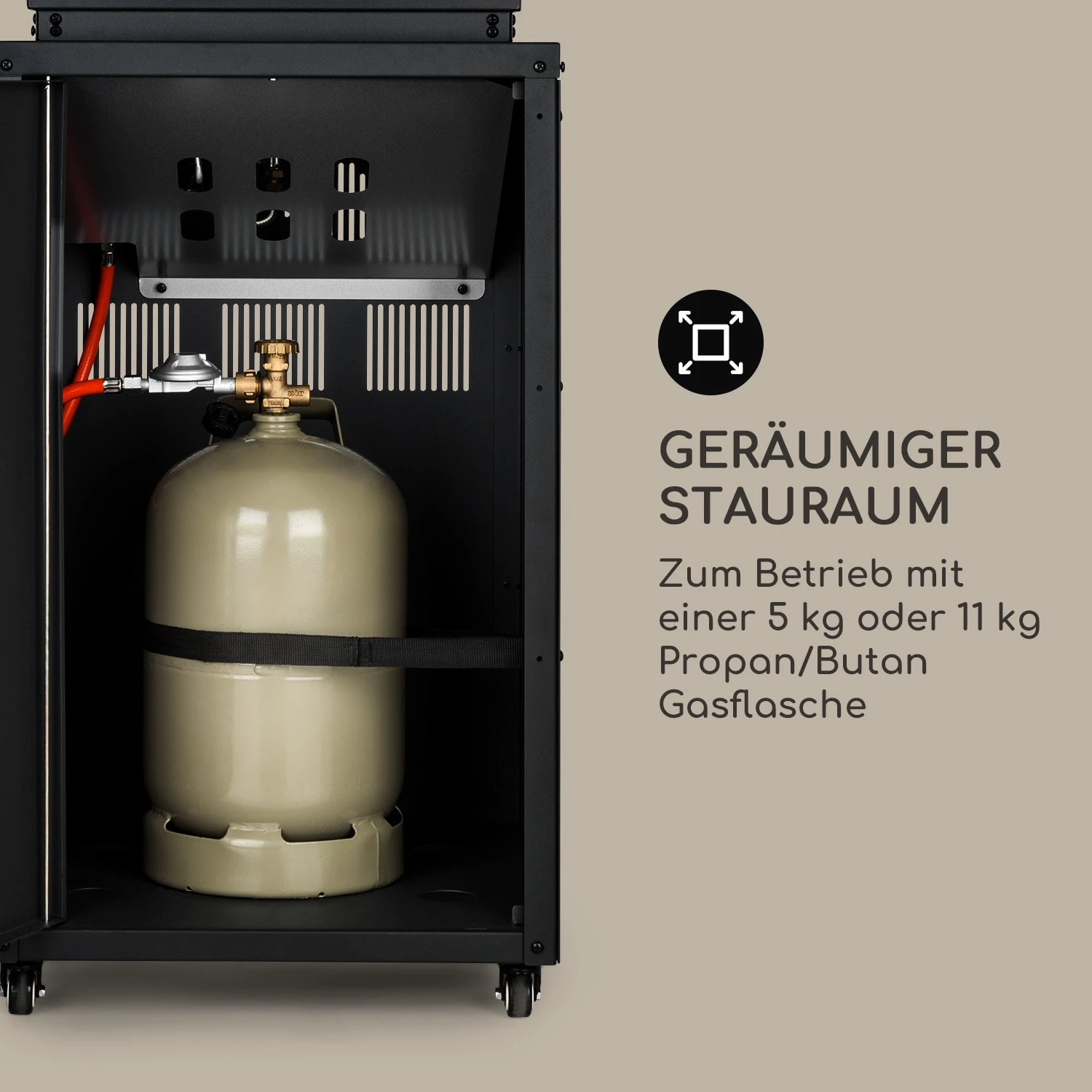 Flagranti Gasheizstrahler 8kW Gasflasche Bis 11kg Edelstahl Schwarz 8 Flagranti Gasheizstrahler 8kW Gasflasche Bis 11kg Edelstahl Schwarz – Bild 6