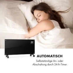 Bornholm Smart Konvektions-Heizgerät | 2000 W | SmartHeat Design: WiFi-Verbindung | LED-Display | 24-h-Timer | 2 Heizstufen: 1000 / 2000 W | IP24: Spritzwassergeschützt | Fernbedienung | Standgerät -Einrichtungsgeschäft 10034391 de 0004 logo