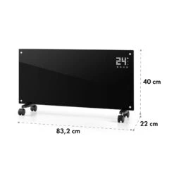 Bornholm Smart Konvektions-Heizgerät | 2000 W | SmartHeat Design: WiFi-Verbindung | LED-Display | 24-h-Timer | 2 Heizstufen: 1000 / 2000 W | IP24: Spritzwassergeschützt | Fernbedienung | Standgerät -Einrichtungsgeschäft 10034391 yy 0009 logo