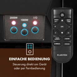 Verbier Elektrischer Kamin Elektrokamin 1000 / 2000 W LED-InstaFire Thermostat Timer Überhitzungsschutz -Einrichtungsgeschäft 10034396 de 0003 logo