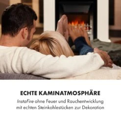 Verbier Elektrischer Kamin Elektrokamin 1000 / 2000 W LED-InstaFire Thermostat Timer Überhitzungsschutz -Einrichtungsgeschäft 10034396 de 0007 logo