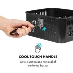 AeroVital Cube Chef Heißluftfritteuse Frittierkorb Zubehör Edelstahl -Einrichtungsgeschäft 10034407 yy 0005 logo Klarstein AeroVital Cube Chef Frittierkorb