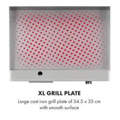 Grillmeile 3000G Elektrogrill 3000W Grillplatte 54,5x35cm Glatt -Einrichtungsgeschäft 10034447 yy 0004 logo Klarstein Grillmeile 3000G Pro Elektrogrill glatt