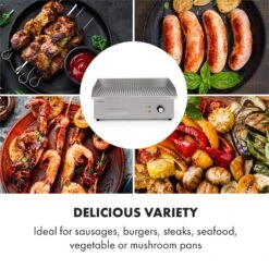 Grillmeile 3000R Elektrogrill 3000W Platte 54,5x35cm Geriffelt -Einrichtungsgeschäft 10034449 yy 0005 logo Klarstein Grillmeile 3000R Pro Grill geriffelt