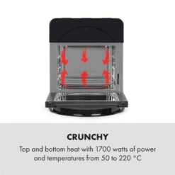 AeroVital Easy Touch Heißluftfritteuse 1700W 14l Timer 16 Programme Schwarz 12 AeroVital Easy Touch Heißluftfritteuse 1700W 14l Timer 16 Programme Schwarz -Einrichtungsgeschäft 10034452 yy 0003 logo Klarstein AeroVital easy touch Fritteuse schwarz