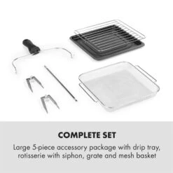 AeroVital Easy Touch Heißluftfritteuse 1700W 14l Timer 16 Programme Schwarz 16 AeroVital Easy Touch Heißluftfritteuse 1700W 14l Timer 16 Programme Schwarz -Einrichtungsgeschäft 10034452 yy 0007 logo Klarstein AeroVital easy touch Fritteuse schwarz