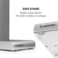 Kraftpaket Milchshake-Mixer Proteinshake 80W Edelstahl Silber -Einrichtungsgeschäft 10034456 yy 0008 logo Klarstein Kraftpaket Pro Milchshake Mixer 80W