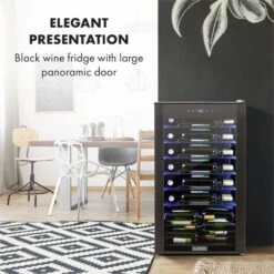 Vinomatica 36 Uno Weinkühlschrank 95l Touch-Bedienfeld 85W 4-18 °C -Einrichtungsgeschäft 10034466 yy 0003 logo Klarstein Vinomatica Weinkuehlschrank 95l schwarz