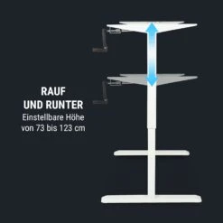 Multidesk Höhenverstellbarer Schreibtisch Manuell 73-123 Cm Höhe Weiß 17 Multidesk Höhenverstellbarer Schreibtisch Manuell 73-123 Cm Höhe Weiß -Einrichtungsgeschäft 10034481 de 0007 logo