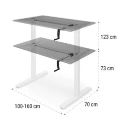 Multidesk Höhenverstellbarer Schreibtisch Manuell 73-123 Cm Höhe Weiß 19 Multidesk Höhenverstellbarer Schreibtisch Manuell 73-123 Cm Höhe Weiß -Einrichtungsgeschäft 10034481 yy 0009 logo