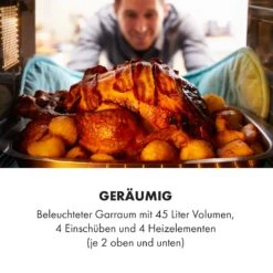 Masterchef 45 Mini-Backofen 45l 2000W 100-230 °C Timer Silber 14 Masterchef 45 Mini-Backofen 45l 2000W 100-230 °C Timer Silber -Einrichtungsgeschäft 10034497 de 0004 logo