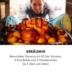 Masterchef 60 Mini-Backofen 60l 2000W 100-230 °C Timer Schwarz -Einrichtungsgeschäft 10034498 de 0004 logo