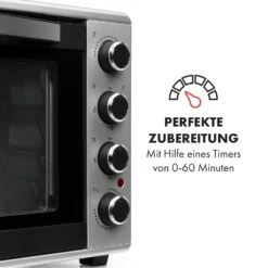 Masterchef 60 Mini-Backofen 60l 2000W 100-230 °C Timer Silber -Einrichtungsgeschäft 10034499 de 0005 logo
