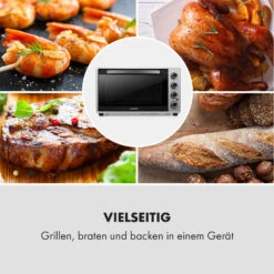 Masterchef 60 Mini-Backofen 60l 2000W 100-230 °C Timer Silber -Einrichtungsgeschäft 10034499 de 0007 logo