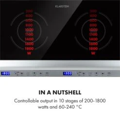 Cucinata Induktionskochfeld 3100W 10 Leistungsstufen 200-1300W 11 Cucinata Induktionskochfeld 3100W 10 Leistungsstufen 200-1300W -Einrichtungsgeschäft 10034503 yy 0004 logo Klarstein Cucinata Induktionskochfeld 3100 W