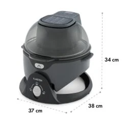 VitAir Pommesmaster Heißluftfritteuse 360° 1400W 50-240°C Timer -Einrichtungsgeschäft 10034529 yy 0011 logo Klarstein VitAir Swing Heissluftfritteuse schwarz