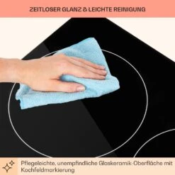 EasyCook Keramikkochfeld 6100W Drehregler Schwarz -Einrichtungsgeschäft 10034604 de 0008 usp