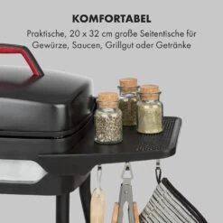Gatsby Elektrogrill 2000W Antihaft-Grillfläche Seitentische Schwarz -Einrichtungsgeschäft 10034706 de 0003 logo