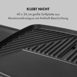 Gatsby Elektrogrill 2000W Antihaft-Grillfläche Seitentische Schwarz -Einrichtungsgeschäft 10034706 de 0004 logo