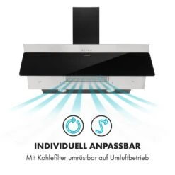 Alessia Dunstabzugshaube Kopffreihaube 350 M³/h Push Control Schwarz -Einrichtungsgeschäft 10034717 de 0004 logo