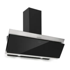 Alessia Dunstabzugshaube Kopffreihaube 350 M³/h Push Control Schwarz