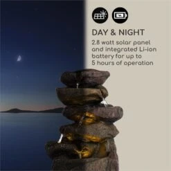 Savona Solarbrunnen 2,8 W Polyresin 5h Akku LEDs Steinoptik 16 Savona Solarbrunnen 2,8 W Polyresin 5h Akku LEDs Steinoptik -Einrichtungsgeschäft 10034720 yy 0007 logo Blumfeldt Savona Solarbrunnen Steinoptik