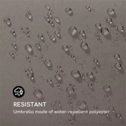 Flex-Shade XL Sonnenschirm 150 X 210 Cm Polyester UV 50 Dunkelgrau -Einrichtungsgeschäft 10034728 yy 0004 logo Blumfeldt Flex Shade XL Sonnenschirm 150x210 grau