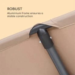 Flex-Shade XL Sonnenschirm 150 X 210 Cm Polyester UV 50 Taupe -Einrichtungsgeschäft 10034729 yy 0005 logo Blumfeldt Flex Shade XL Sonnenschirm 150x210 taupe