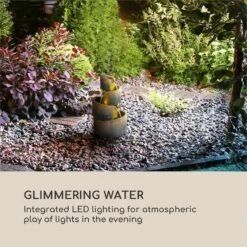 Mantua Kaskadenbrunnen Gartenbrunnen 4 Stufen Akku 2,8W Solar LED 14 Mantua Kaskadenbrunnen Gartenbrunnen 4 Stufen Akku 2,8W Solar LED -Einrichtungsgeschäft 10034730 yy 0007 logo Blumfeldt Mantua Kaskadenbrunnen