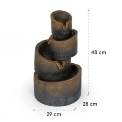 Mantua Kaskadenbrunnen Gartenbrunnen 4 Stufen Akku 2,8W Solar LED 15 Mantua Kaskadenbrunnen Gartenbrunnen 4 Stufen Akku 2,8W Solar LED -Einrichtungsgeschäft 10034730 yy 0008 logo Blumfeldt Mantua Kaskadenbrunnen