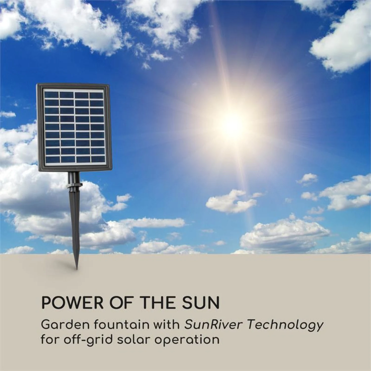 Messina Kaskadenbrunnen Solarbrunnen Gartenbrunnen Akku Solarpanel LED 4 Messina Kaskadenbrunnen Solarbrunnen Gartenbrunnen Akku Solarpanel LED – Bild 2