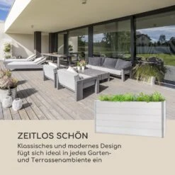 Nova Grow Gartenbeet 195 X 91 X 50 Cm WPC Holzoptik Weiß -Einrichtungsgeschäft 10034748 de 0003 logo