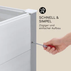 Nova Grow Gartenbeet 195 X 91 X 50 Cm WPC Holzoptik Weiß -Einrichtungsgeschäft 10034748 de 0006 logo