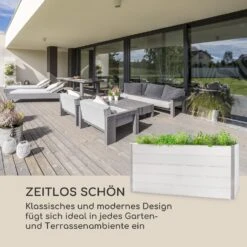 Nova Grow Gartenbeet 195 X 91 X 100 Cm WPC Holzoptik Weiß -Einrichtungsgeschäft 10034752 de 0003 logo