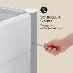 Nova Grow Gartenbeet 195 X 91 X 100 Cm WPC Holzoptik Weiß -Einrichtungsgeschäft 10034752 de 0006 logo