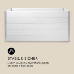 Nova Grow Gartenbeet 195 X 91 X 100 Cm WPC Holzoptik Weiß -Einrichtungsgeschäft 10034752 de 0008 logo
