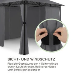 Mondo Gartenpavillon Partyzelt Gazebo 295x262x295 Stahl Polyester -Einrichtungsgeschäft 10034763 de 0003 logo