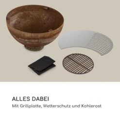 Savage Feuerschale Mit Grill  Ø: 60,5 Cm Stahl Inkl. Wetterschutz Rost -Einrichtungsgeschäft 10034800 de 0008 logo