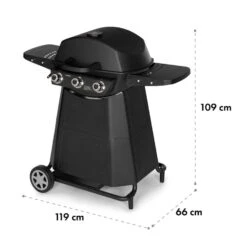 Vanquish Gasgrill 3 Edelstahlbrenner 3 X 3 KW 63,5 X 45 Cm Grillfläche 19 Vanquish Gasgrill 3 Edelstahlbrenner 3 X 3 KW 63,5 X 45 Cm Grillfläche -Einrichtungsgeschäft 10034805 yy 0009 logo Klarstein Vanquish Gasgrill schwarz