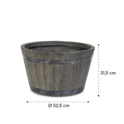 Winegrow Pflanzgefäß 52,5 X 31,5 Cm (ØxH) Leicht Fibreclay Grau 17 Winegrow Pflanzgefäß 52,5 X 31,5 Cm (ØxH) Leicht Fibreclay Grau -Einrichtungsgeschäft 10034811 yy 0008 logo blumfeldt Winegrow Pflanzgefaess grau