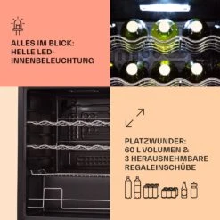 Coachella 60 Kühlschrank 60 Liter WiFi-Funktion Hintergrundbeleuchtung -Einrichtungsgeschäft 10034821 de 0004 usp