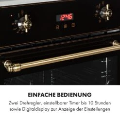 Elizabeth Einbaubackofen Retro 2200 Watt 70l Messingoptik Display -Einrichtungsgeschäft 10034880 de 0005 logo