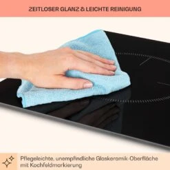 Kochheld Doppel-Induktionskochfeld 2900W Dreh-Regler Glas Schwarz -Einrichtungsgeschäft 10034946 de 0008 usp