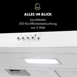Contempo Unterbau-Dunstabzugshaube 60cm 175m³/h LED Edelstahl Acryl Weiß -Einrichtungsgeschäft 10034960 de 0006 logo