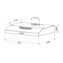 Contempo Unterbau-Dunstabzugshaube 60cm 175m³/h LED Edelstahl Acryl Weiß -Einrichtungsgeschäft 10034960 yy 0009 logo Klarstein Contempo Unterbau Dunstabzugshaube weiss