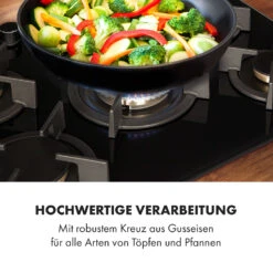 Goldflame 5 Gaskochfeld 5-flammig Messing-Brenner Glaskeramik Schwarz -Einrichtungsgeschäft 10034973 de 0007 logo