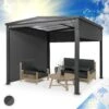 Pantheon Cortina Solid Sky Pergola Vordach 3x3m Polycarbonat Vorhänge -Einrichtungsgeschäft 10034985 de 0001 main