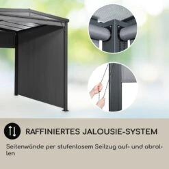 Pantheon Cortina Solid Sky Pergola Vordach 3x3m Polycarbonat Vorhänge 13 Pantheon Cortina Solid Sky Pergola Vordach 3x3m Polycarbonat Vorhänge -Einrichtungsgeschäft 10034985 de 0005 usp